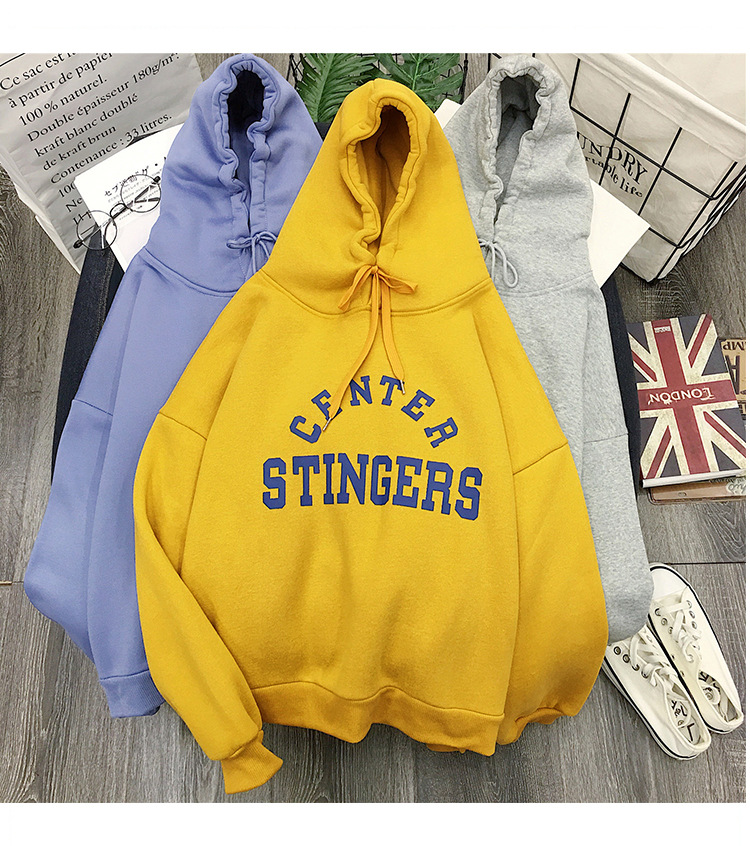 เสื้อกันหนาวฮู้ดดี้ แฟชั่นเกาหลี สกรีนลายน่ารัก ผ้าเนื้อนุ่ม ด้านในเป็นผ้าสำลี กันหนาวได้จ้า พร้อมส่ง งานจริงในภาพสุดท้าย