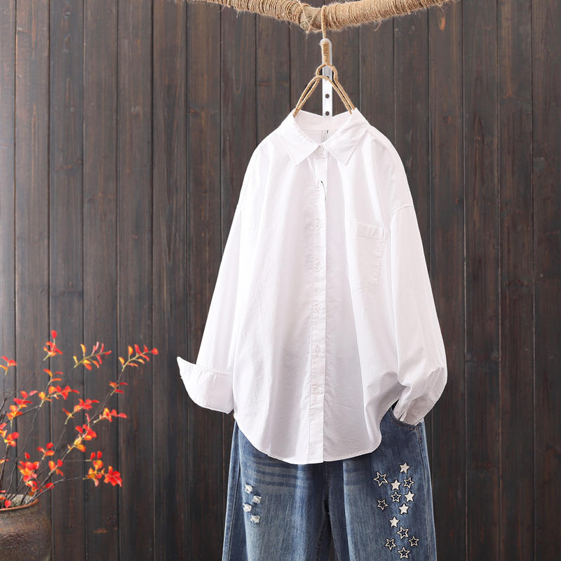 แบบเสื้อสวยๆ เสื้อผ้าฝ้ายลินิน เสื้อเชิ้ตผ้าลินิน
