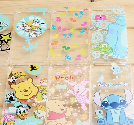 เคส iphone 5 5S 5C วัสดุ TPU บิดงอได้ เคสใส Screen ลาย Disney Micky หมีพู คิตตี้ โดนัลดั๊ก ราคาส่ง และ แบบ การ์ตูนอีกกว่า 24 แบบ no 668077
