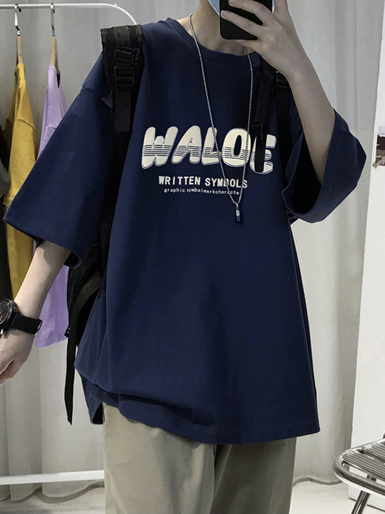 เสื้อยืดผู้ชายอ้วน S-5XL(อกเสื้อ39-51นิ้ว)