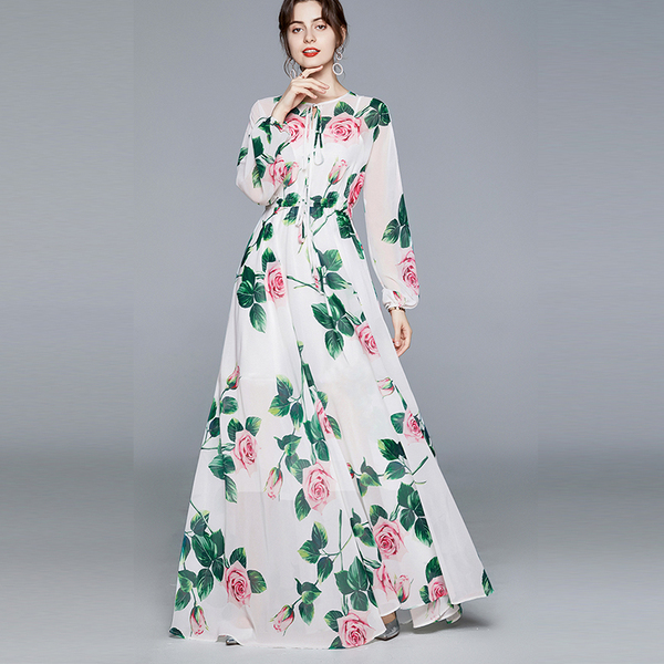 เดรสยาวแฟชั่น เดรสลำลอง ชุดเดรสยาว ชุดเดรสแซก DRESS MIROR