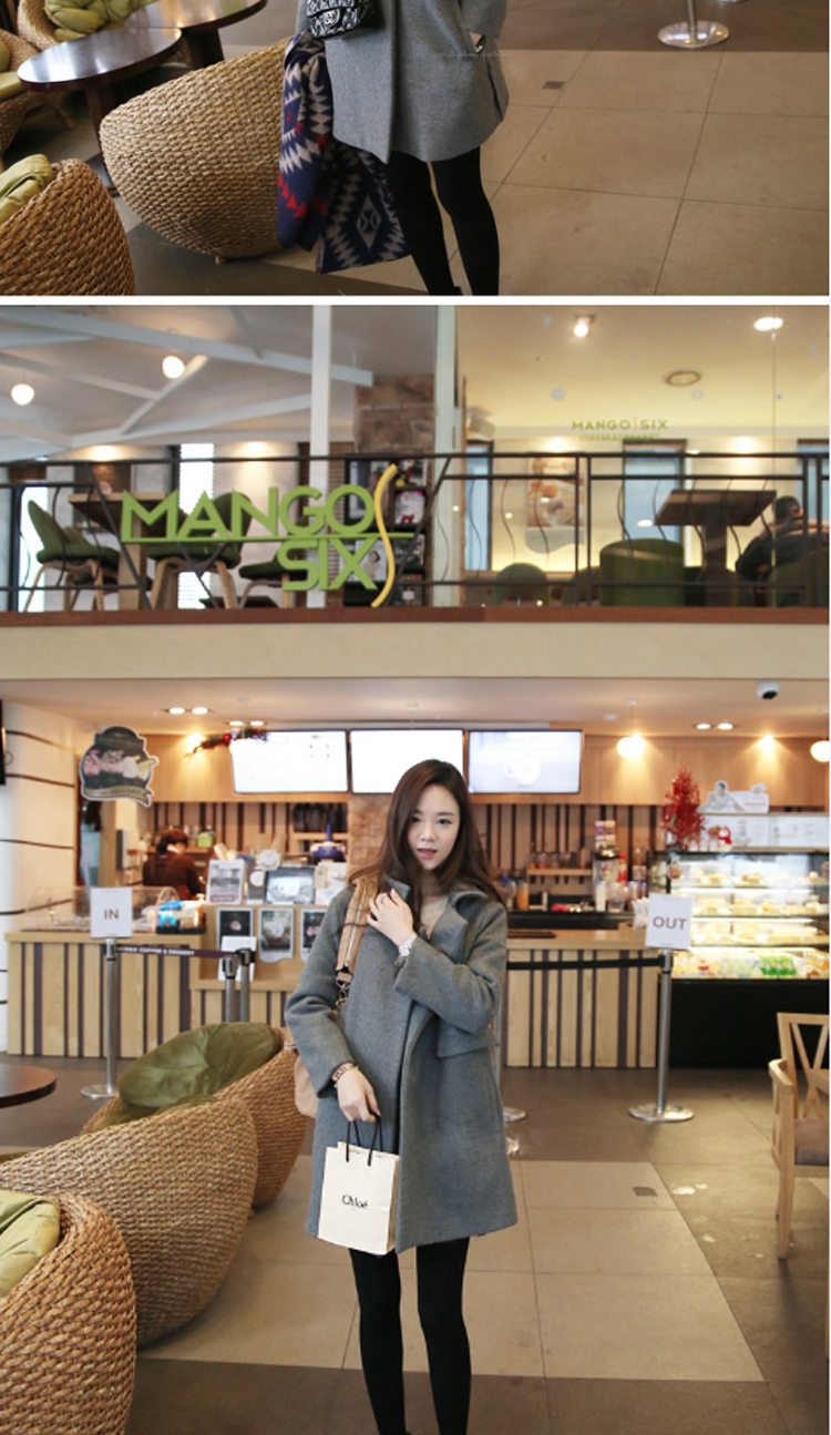 เสื้อโค้ทกันหนาว สีดำ ทรงสวย ใส่ได้หลายแบบ ผ้าดีบุซับในกันลม BLACK