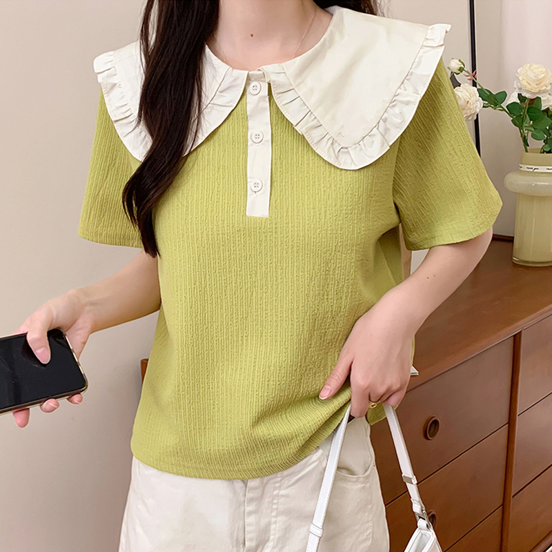 เสื้อผ้าวัยรุ่นเกาหลี เสื้อยืดวัยรุ่นผู้หญิง มีขนาด S M L XL