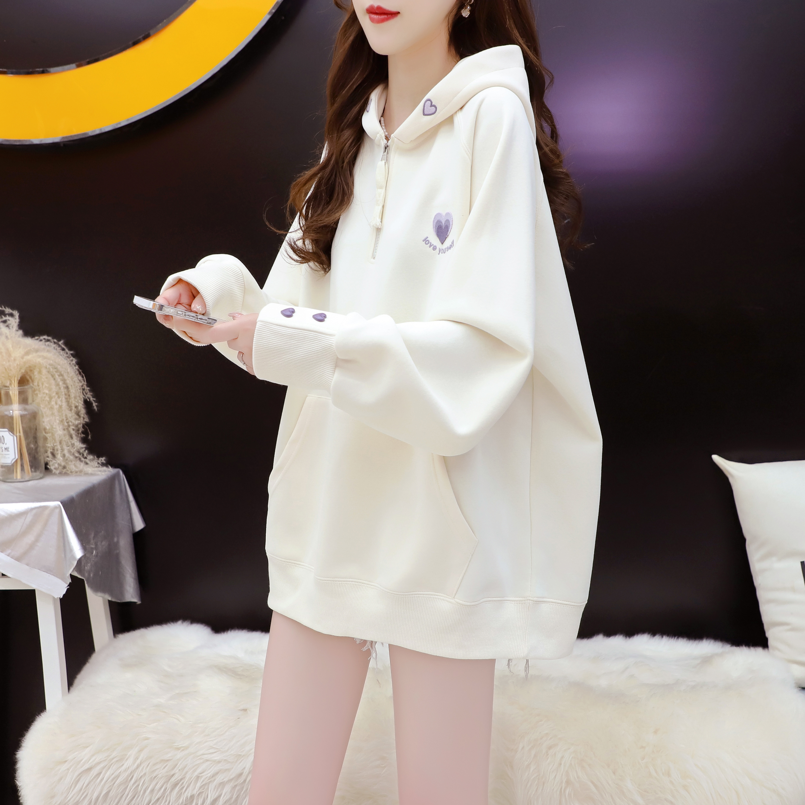 เสื้อไหมพรม เสื้อไหมพรมแขนยาว 38-44 นิ้ว ฟรีไซส์