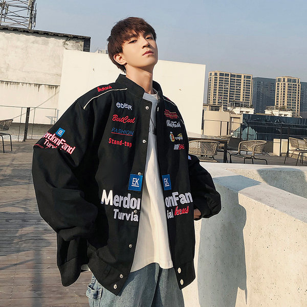 เสื้อแจ็คเก็ตเบสบอล เสื้อคลุม เสื้อแขนยาวสไตล์เกาหลี