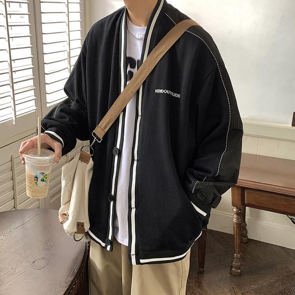 เสื้อแจ็คเก็ตเบสบอล เสื้อคลุม เสื้อแขนยาวสไตล์เกาหลี