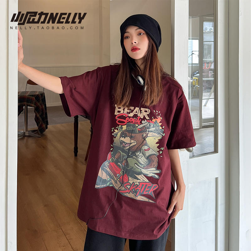 เสื้อยืดคอกลม ผู้ชาย เสื้อยืดผู้ชายเกาหลี เสื้อยืดเกาหลี แบรนด์ NELLY