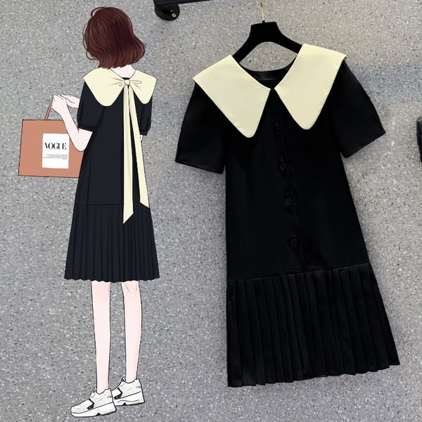 เดรสคนอ้วน เดรสสาวอวบ ชุดเดรสคนอ้วนวัยรุ่น BY PLUS SIZE Girl