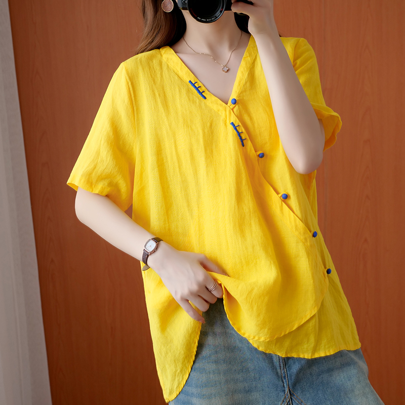 เสื้อลินิน เสื้อผ้าฝ้ายลินิน เสื้อเชิ้ตผ้าลินิน