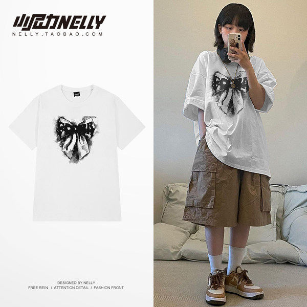 เสื้อยืดคอกลม ผู้ชาย เสื้อยืดผู้ชายเกาหลี เสื้อยืดเกาหลี แบรนด์ NELLY