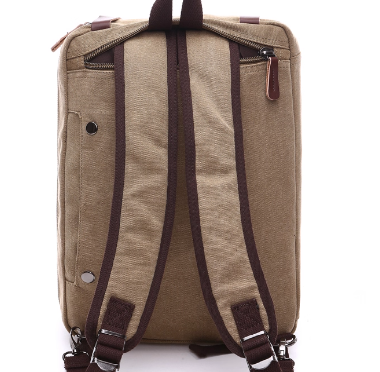 กระเป๋าเป้ กระเป๋าสะพาย ผ้าแคนวาส แบบมีหูจับ และ มีสายสะพายหลัง แบบเก็บได้ กระเป๋าเป้ผ้าแคนวาส 969262