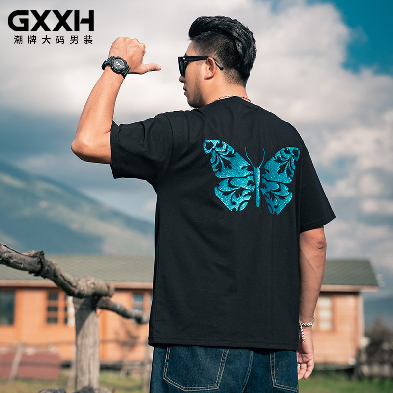 เสื้อยืดผู้ชายอ้วน S-5XL(อกเสื้อ39-51นิ้ว)