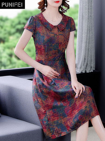 เดรสวัยผู้ใหญ่40-60ปี เดรสคุณแม่ ชุดเดรสทำงานวัยผู้ใหญ่ แบรนด์ MAMA DRESS