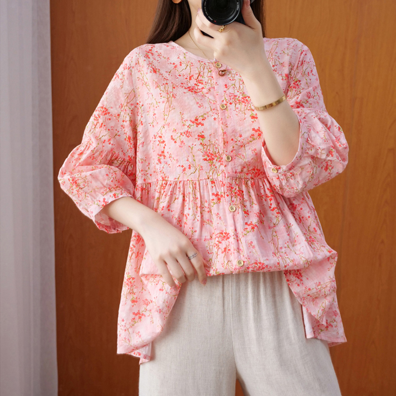 เสื้อลินิน เสื้อผ้าฝ้ายลินิน เสื้อเชิ้ตผ้าลินิน BY Zimo