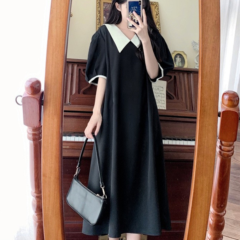 เดรสวัยรุ่น-เดรสคนอ้วนวัยรุ่น L-4XL(อก38-46 นิ้ว)