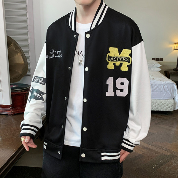เสื้อแจ็คเก็ตเบสบอล เสื้อคลุม เสื้อแขนยาวสไตล์เกาหลี