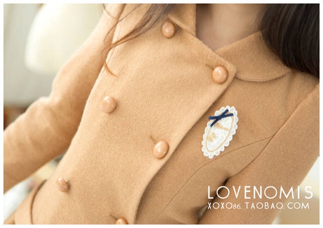 LADY COAT เสื้อโค้ทกันหนาว ทรงหวานๆ สไตล์เกาหลี พร้อมส่ง CAMEL