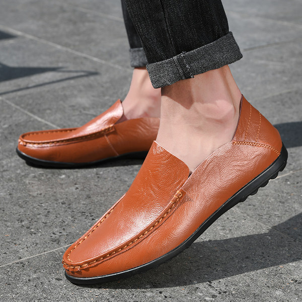 รองเท้าหนังผู้ชาย มีไซส์39-44 รองเท้าโลฟเฟอร์ชาย Slip-On Shoes