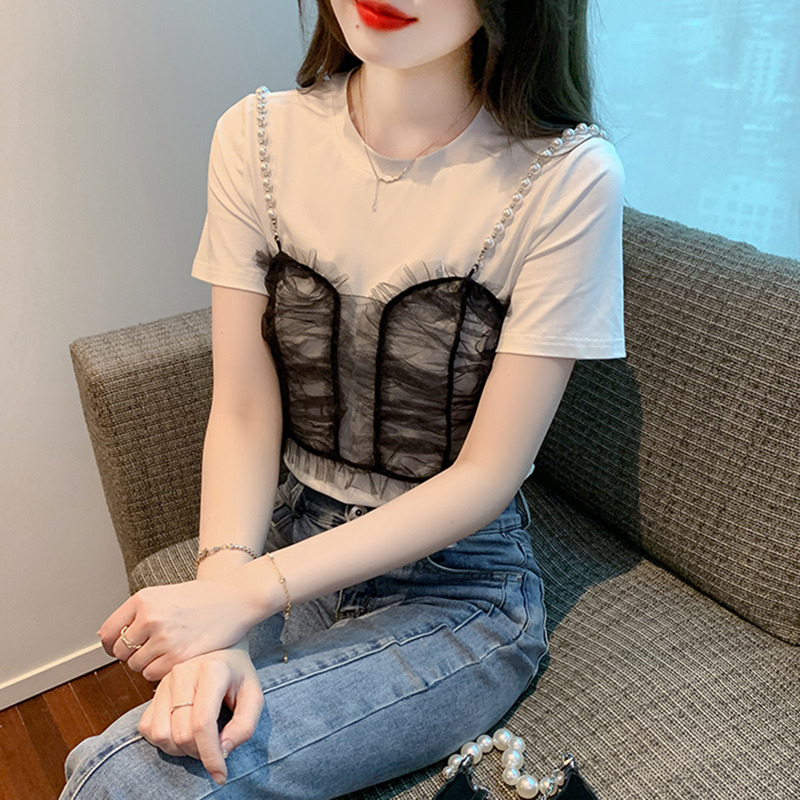 เสื้อผ้าวัยรุ่นเกาหลี เสื้อยืดวัยรุ่นผู้หญิง มีขนาด S M L XL