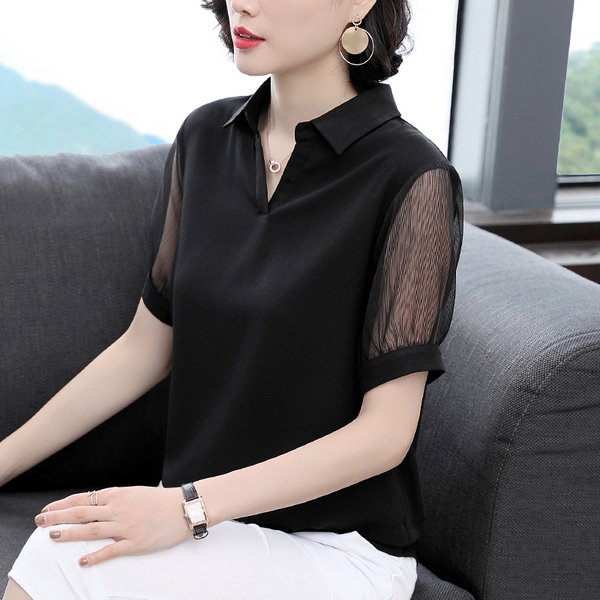 เสื้อยืดคอตตอนเรียบหรู