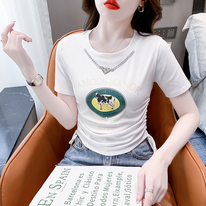 เสื้อผ้าวัยรุ่นเกาหลี เสื้อยืดวัยรุ่นผู้หญิง มีขนาด S M L XL
