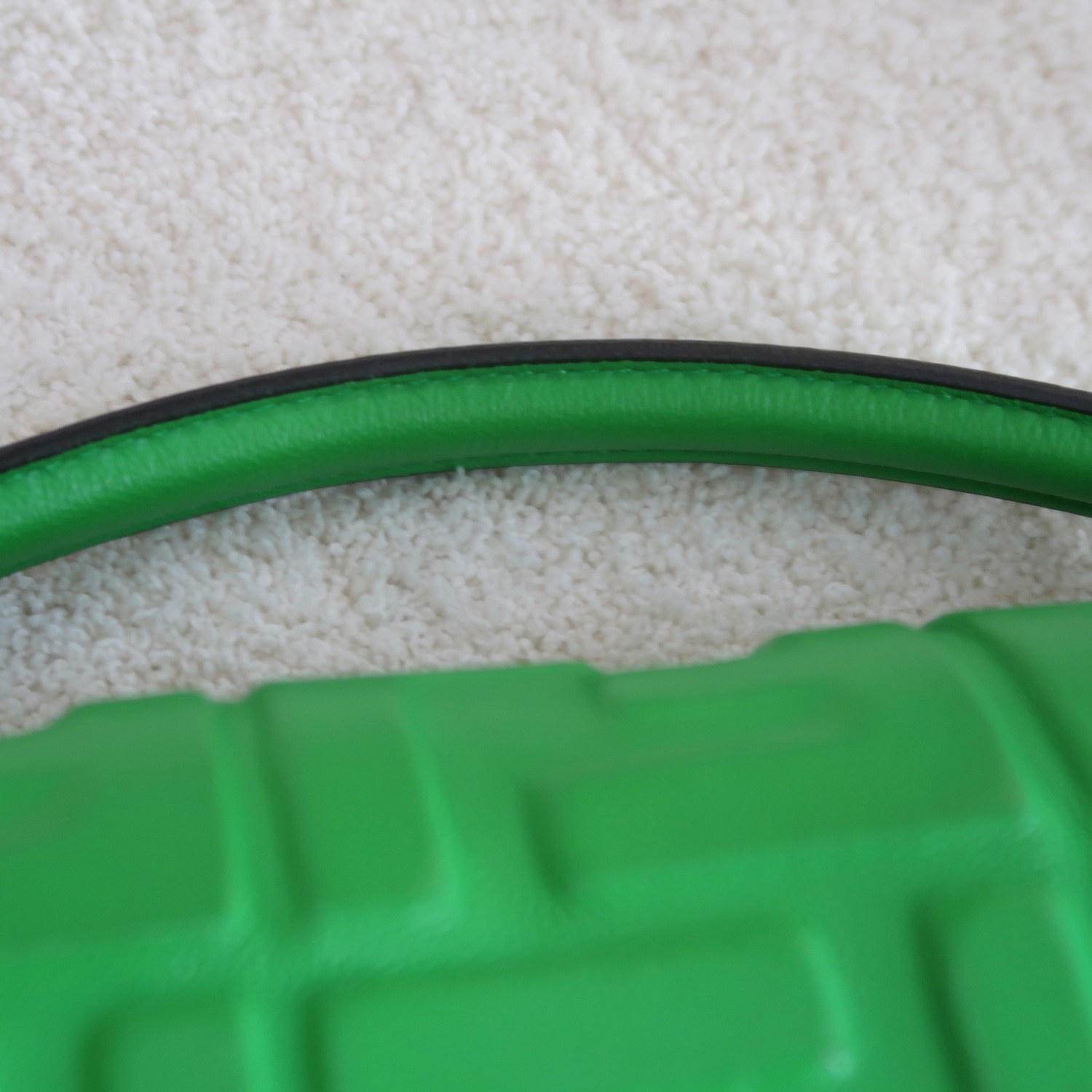 Fendi Green Nappa FF Mini Baguette