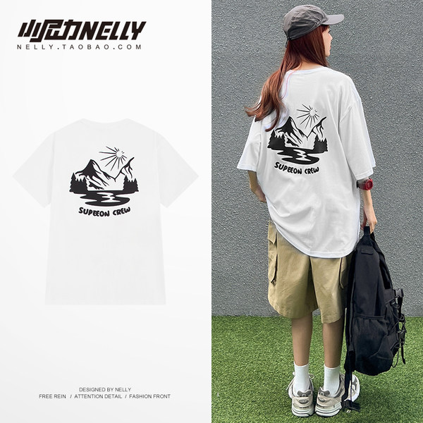 เสื้อยืดคอกลม ผู้ชาย เสื้อยืดผู้ชายเกาหลี เสื้อยืดเกาหลี แบรนด์ NELLY