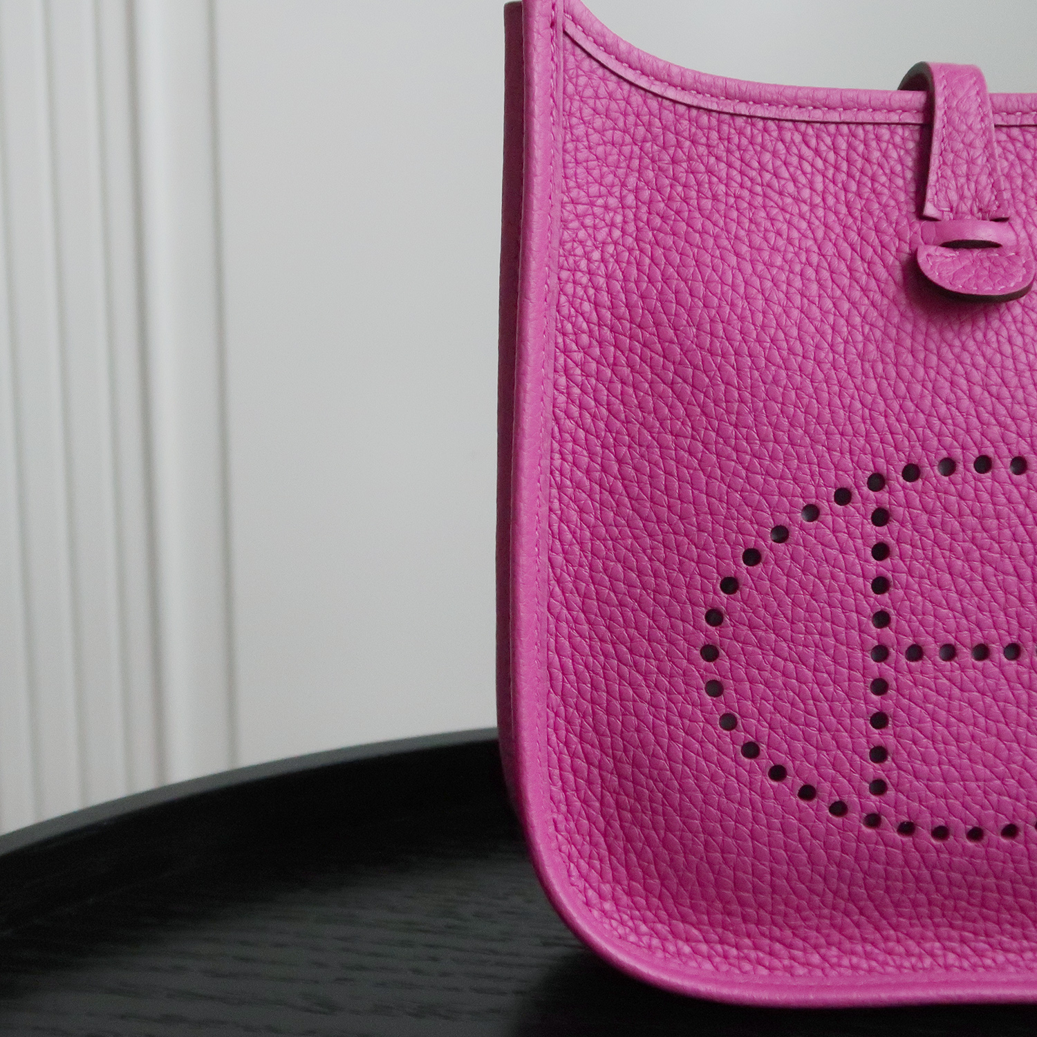 Hermes Magnolia Clemence Leather Evelyne TPM 16 CM PHW