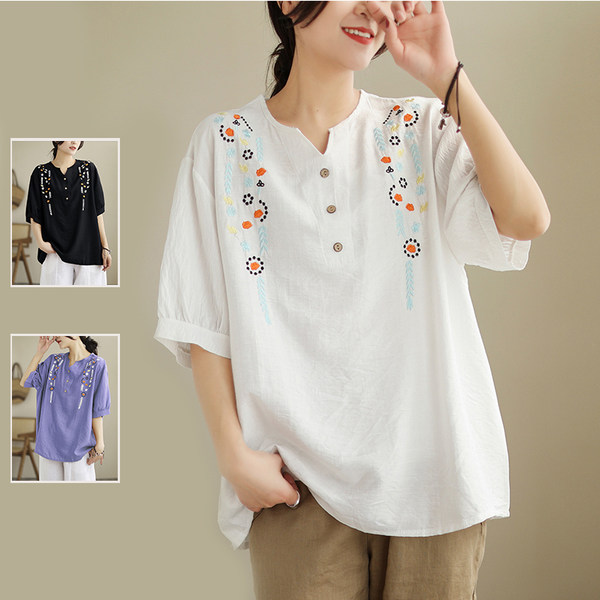 เสื้อลินิน เสื้อผ้าฝ้ายลินิน เสื้อเชิ้ตผ้าลินิน