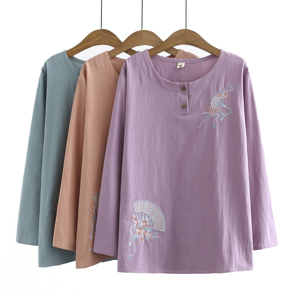 เสื้อลินินสไตล์ผู้ใหญ่ เสื้อคุณแม่ เสื้อผู้ใหญ่ แบรนด์ LININ