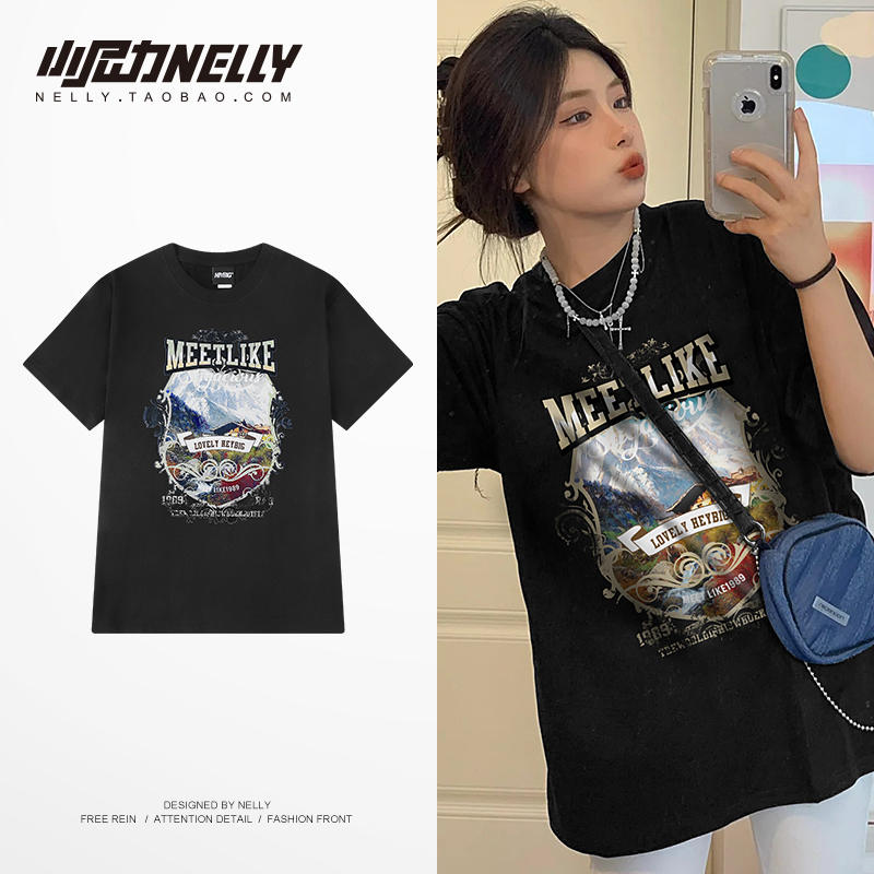 เสื้อยืดคอกลม ผู้ชาย เสื้อยืดผู้ชายเกาหลี เสื้อยืดเกาหลี แบรนด์ NELLY