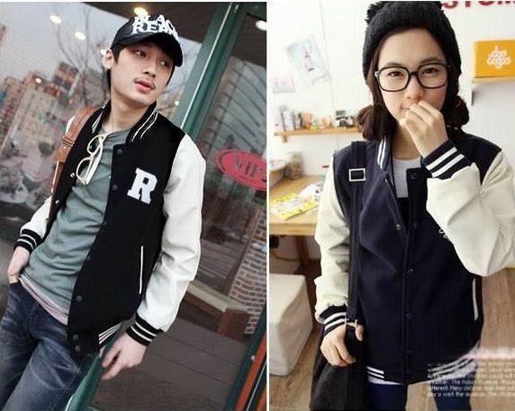 พร้อมส่ง - M เสื้อคลุมกันหนาว เบสบอล ผ้าcotton+ผ้าสำลี เนื้อนิ่ม น่ารัก อินเทรนสุดๆ same pic M