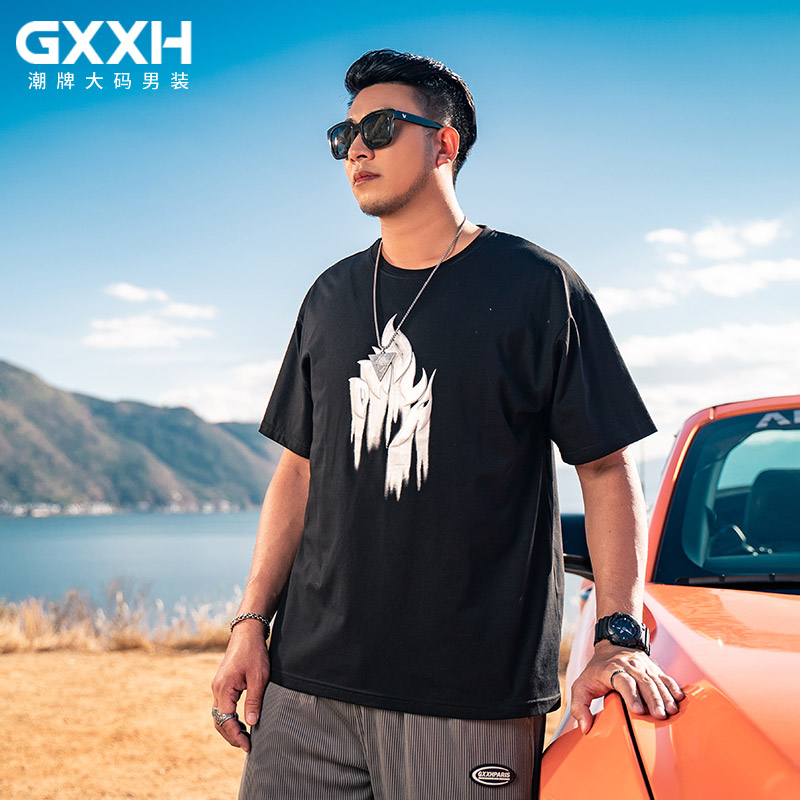 เสื้อยืดผู้ชายอ้วน S-5XL(อกเสื้อ39-51นิ้ว)