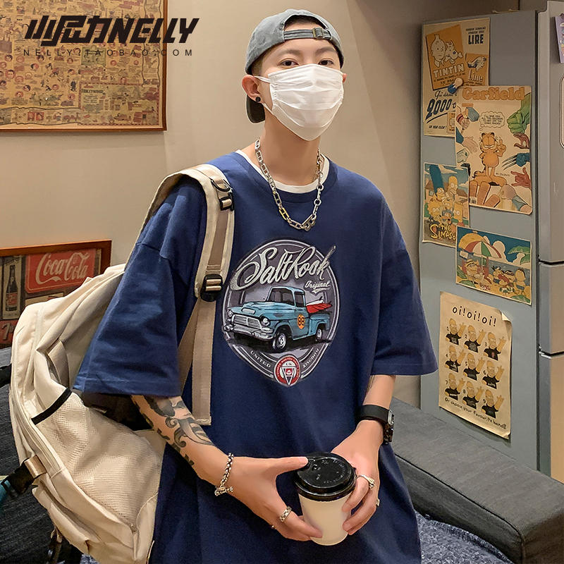 เสื้อยืดคอกลม ผู้ชาย เสื้อยืดผู้ชายเกาหลี เสื้อยืดเกาหลี แบรนด์ NELLY