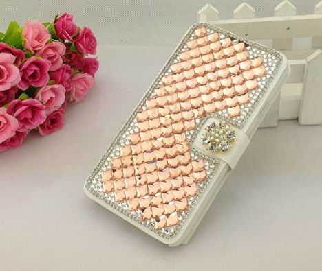เคส samsung galaxy note 3 n9000 ประดับคริสตัล ทั้งชิ้น สีโอรส no 94141