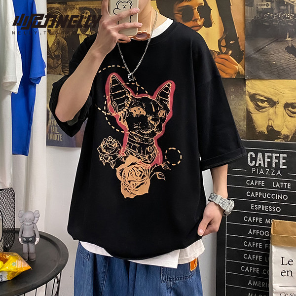 เสื้อยืดคอกลม ผู้ชาย เสื้อยืดผู้ชายเกาหลี เสื้อยืดเกาหลี แบรนด์ NELLY