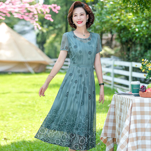 เดรสวัยผู้ใหญ่40-60ปี เดรสคุณแม่ ชุดเดรสทำงานวัยผู้ใหญ่ แบรนด์ MAMA DRESS