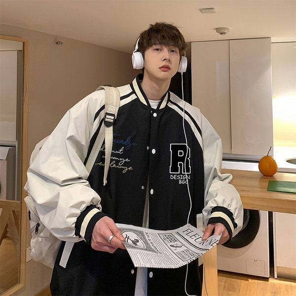 เสื้อแจ็คเก็ตเบสบอล เสื้อคลุม เสื้อแขนยาวสไตล์เกาหลี