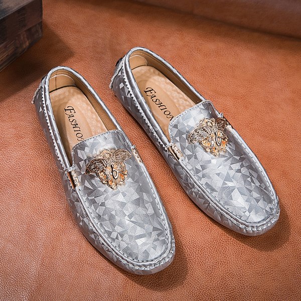รองเท้าหนังผู้ชาย มีไซส์39-44 รองเท้าโลฟเฟอร์ชาย Slip-On Shoes