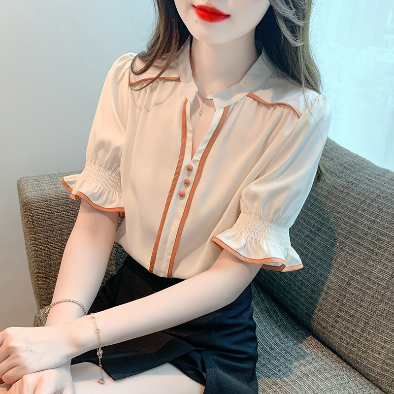 เสื้อเชิ้ตผู้หญิงแขนยาว เสื้อเชิ้ตผู้หญิงใส่ทํางาน 390 บาทต่อชิ้น ฟรีค่าจัดส่ง