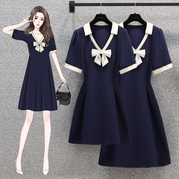 เดรสคนอ้วน เดรสสาวอวบ ชุดเดรสคนอ้วนวัยรุ่น BY PLUS SIZE Girl