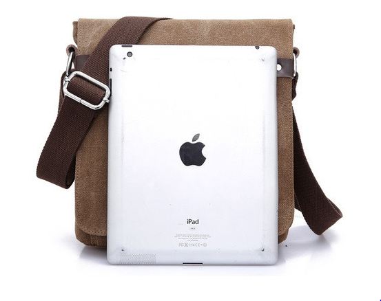 กระเป๋าสะพายข้าง กระเป๋า ผ้าแคนวาส ผ้ายีนส์ ผู้ชาย ใส่ของกระจุกกระจิก กระเป๋าสะพาย แนวตั้ง ใส่ Ipad ได้ แต่ง ตะเข็บ แบบเท่ ๆ มีดีไซน์ 713125