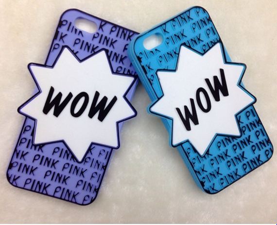 เคส iphone 6 ขนาด 4.7 นิ้ว เคส วิคตอเรีย ซีเคร็ท ลายอักษร WOW ซิลิโคนแท้ หนานุ่ม Victorias Secret PINK 3D 811896