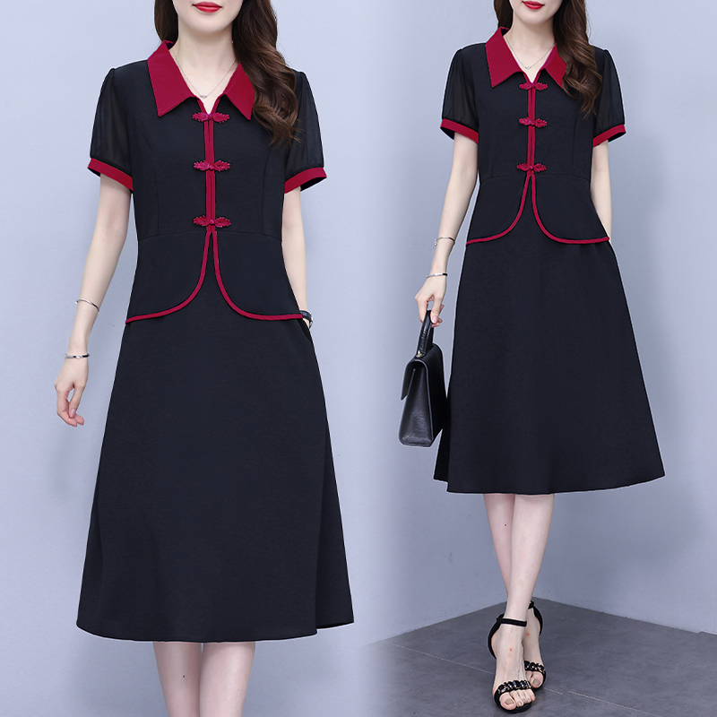 เดรสแขนสั้น มีไซส์ L-4XLอก 38-47 นิ้ว ใส่ได้ทั้งสาวหุ่นดีน่ารักจนถึงสาวอวบพลัสไซส์ จัดส่งฟรี! ทักแชทสั่งซื้อ
