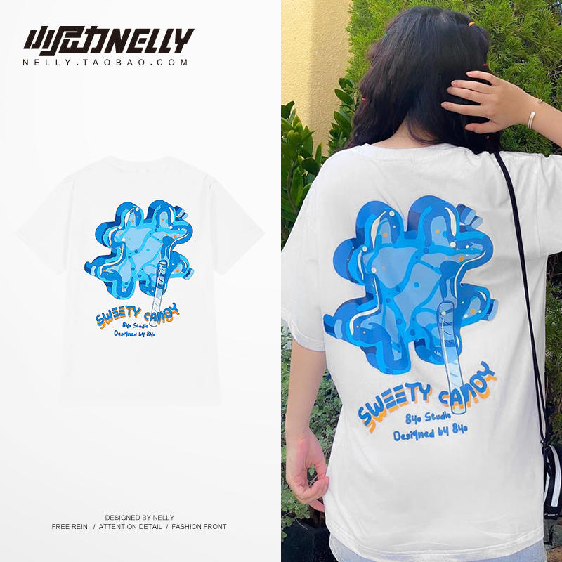 เสื้อยืดคอกลม ผู้ชาย เสื้อยืดผู้ชายเกาหลี เสื้อยืดเกาหลี แบรนด์ NELLY