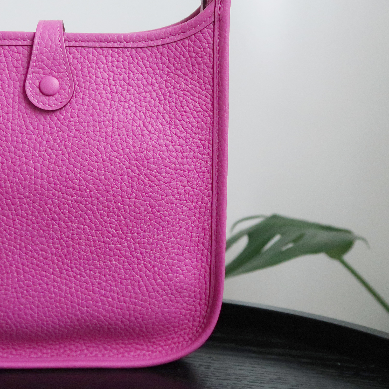 Hermes Magnolia Clemence Leather Evelyne TPM 16 CM PHW