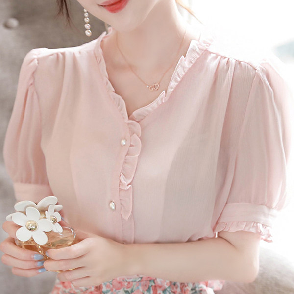 เสื้อชีฟองเกาหลี เสื้อชีฟองสวยๆ