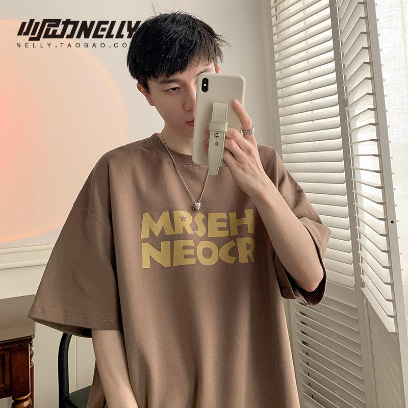 เสื้อยืดคอกลม ผู้ชาย เสื้อยืดผู้ชายเกาหลี เสื้อยืดเกาหลี แบรนด์ NELLY