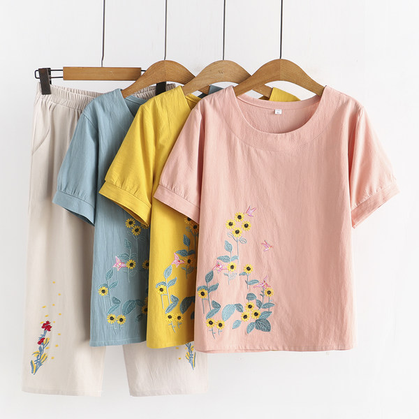 เสื้อลินินสไตล์ผู้ใหญ่ เสื้อคุณแม่ เสื้อผู้ใหญ่ แบรนด์ LININ
