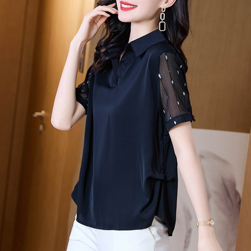 เสื้อชีฟอง เสื้อแฟชั่นสุภาพสตรีวัยผู้ใหญ่ มีไซต์ อก34นิ้ว-43นิ้ว